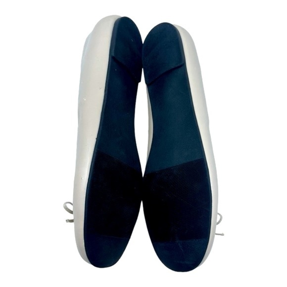 NEW Pleaser Anna 01 Ballet Flat Shoe Cream Faux Leather Pink Label Sz 11 FLAW - Picture 11 of 16